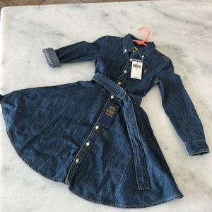 Polo Belted Cotton Denim Shirtdress - Polo Denim Dress made by Ralph Lauren